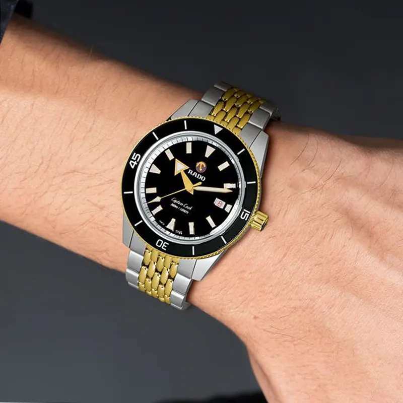 Rado Captain Cook Automatic Two-tone Men's Watch- R32138153